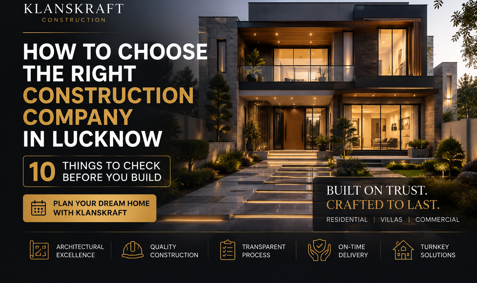 How to choose construction company lucknow