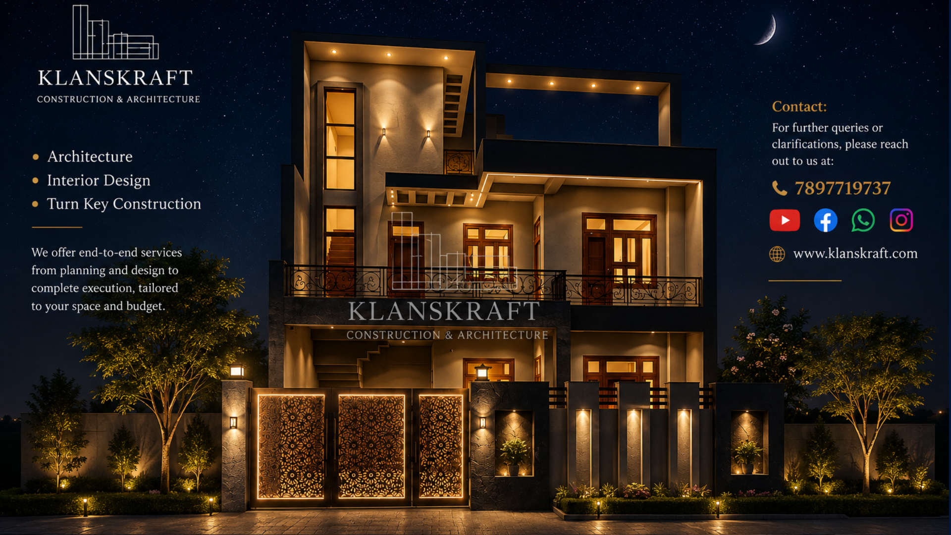 Modern Luxury Home Construction by Klanskraft