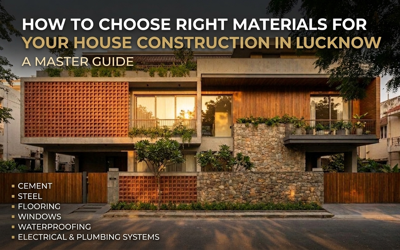 How to choose right materials for your house construction in Lucknow.